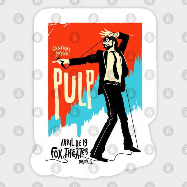 pulp live on Sticker by calistoneug